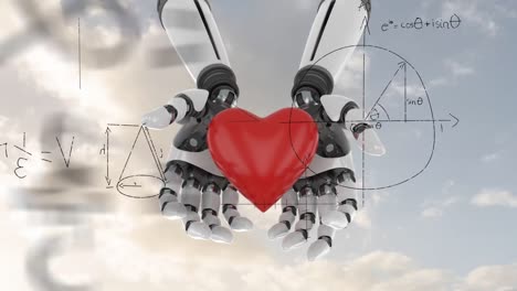 Robot-arms-holding-a-heart