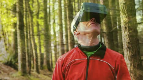 Man-using-a-virtual-reality-headset