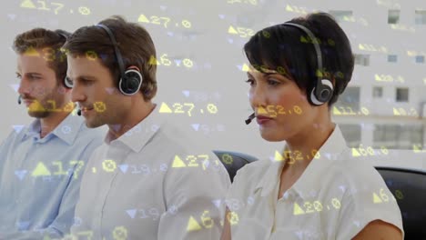 Call-centre-agents-working