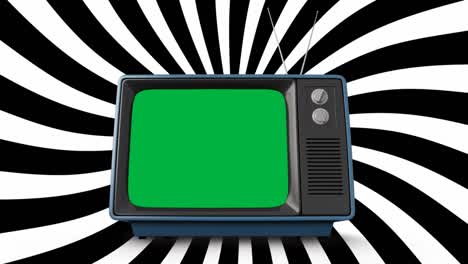 Television-with-a-green-screen