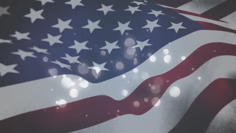 American-flag-and-twinkling-lights