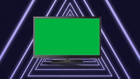 Fernsehen-In-Einem-Dreieckstunnel