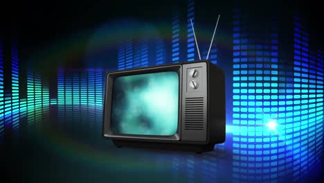 Fernsehen-Auf-Abstraktem-Hintergrund