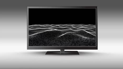 Fernsehen-Mit-Digitalem-Terrain-Auf-Dem-Bildschirm