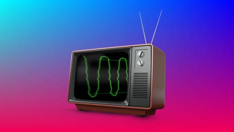 Fernseher-Mit-Buntem-Hintergrund