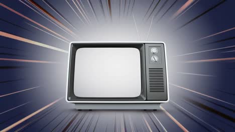 Television-with-a-comic-background