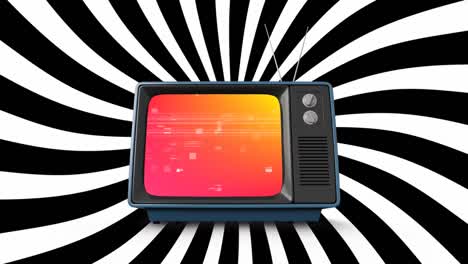 Television-with-rotating-stripes