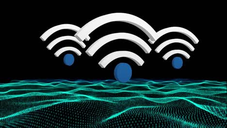 WiFi-symbol-and-a-land-graph