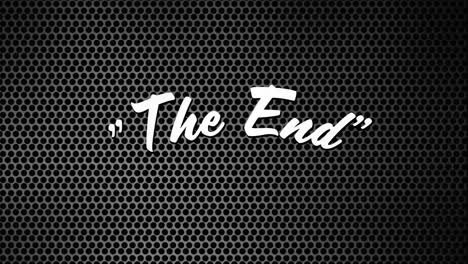The-End-sign-in-patterned-background-and-noise