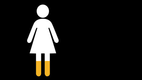 Woman-symbol-filled-with-yellow-colour