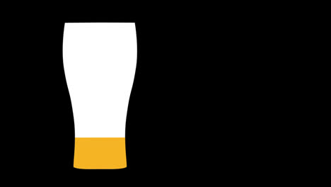 Beer-glass-filled-with-yellow-colour