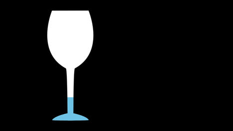 Blaues-Glas-Wein-Mit-Steigendem-Prozentsatz-Von-0-%-Auf-100-%