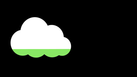 Cloud-filled-with-green-colour-
