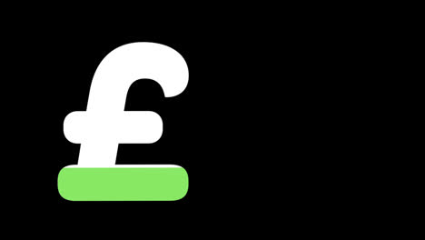 Pound-symbol-filled-with-green-colour