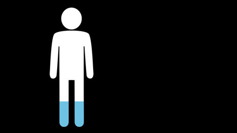 Icono-De-Hombre-Azul-Con-Porcentaje-Creciente-Del-0%-Al-100%