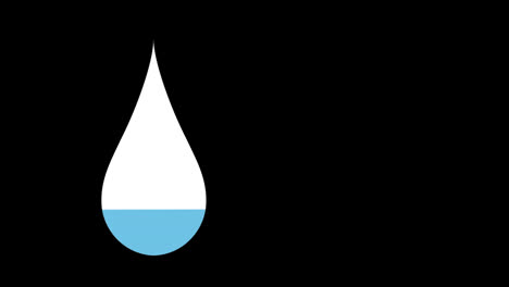 Blauer-Wassertropfen-Mit-Steigendem-Prozentsatz-Von-0-%-Bis-100-%
