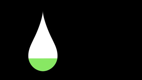 Wasserperle-Gefüllt-Mit-Grüner-Farbe