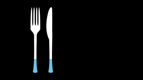 Blue-flatware-with-increasing-percentage-from-0%-to-100%