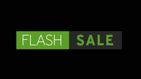 White-and-green-Flash-Sale-text-appearing-against-a-black-screen-4k