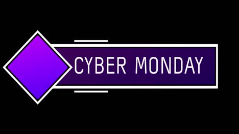White-and-purple-Cyber-Monday-text-appearing-against-a-black-screen