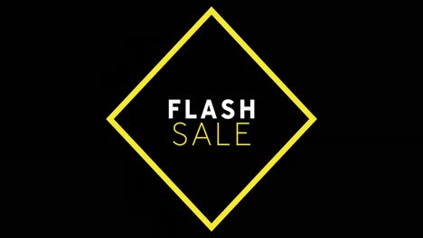 White-and-yellow-Flash-Sale-text-appearing-against-black-screen-4k