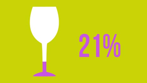 Weinglasform-Und-Steigender-Prozentsatz-Der-Füllung-Mit-Farbe-4k