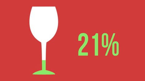 Weinglasform-Und-Steigender-Prozentsatz-Der-Füllung-Mit-Farbe-4k