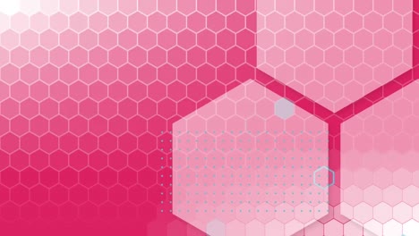 Honeycomb-shapes-on-pink-background
