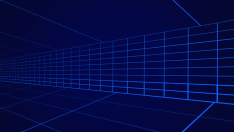 Moving-grid-lines-on-blue-background-4k