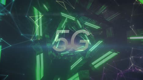 5G-text-and-network-of-connections-against-glowing-tunnel