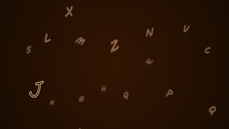 Random-letters-in-the-alphabet-floating-away-in-a-vast-empty-space