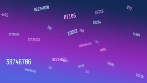 Digital-animation-of-multiple-changing-numbers-against-purple-and-blue-gradient-background
