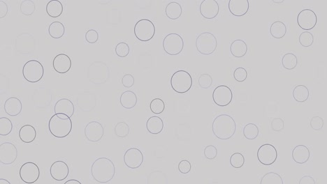 Digital-animation-of-multiple-blue-circular-shapes-against-grey-background