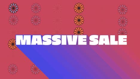 Massive-sale-text-against-multiple-flower-icons-against-pink-background