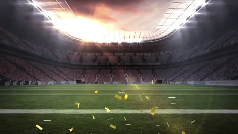 Animation-of-confetti-falling-over-sports-stadium