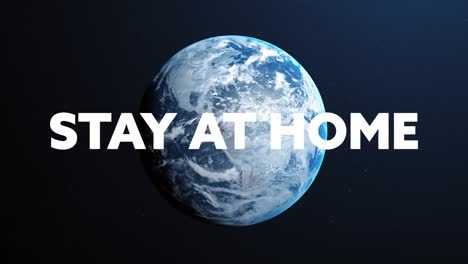 Stay-at-home-and-stay-safe-text-over-globe-against-blue-background