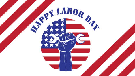 Animation-of-happy-labor-day-text-over-american-flag