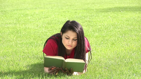 Woman-Reading-Outdoors