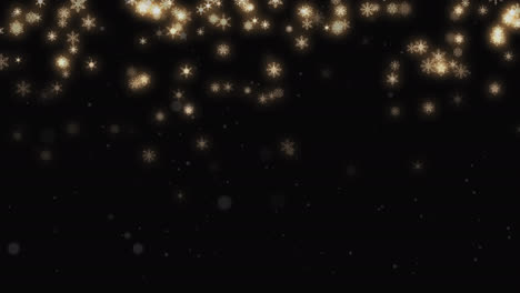 Animation-of-snowflakes-over-black-background