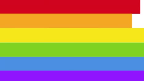 Animation-Von-LGBTQ-Regenbogenfarbenstreifen