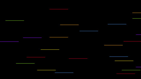 Animation-of-rainbow-stripes-on-black-background