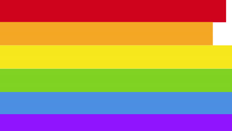 Animation-of-rainbow-heart-over-rainbow-stripes