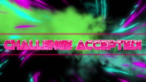 Animation-of-challenge-accepted-in-digital-abstract-space