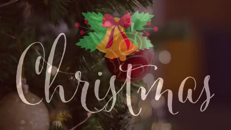 Animation-of-christmas-text-over-christmas-tree