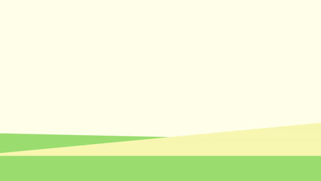 Animation-of-green-shapes-on-green-background