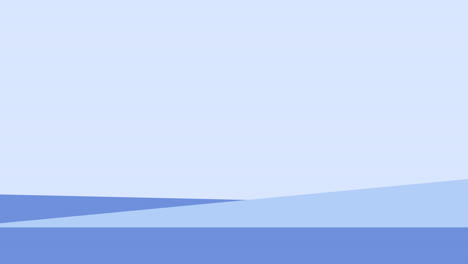 Animation-of-blue-shapes-on-blue-background