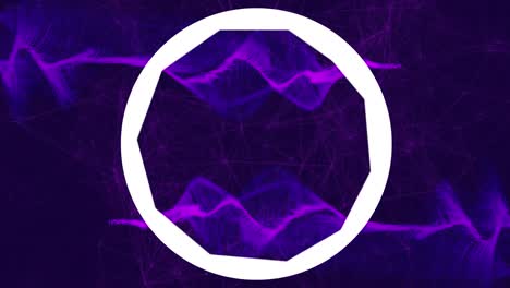 Animation-of-camera-iris-on-violet-background