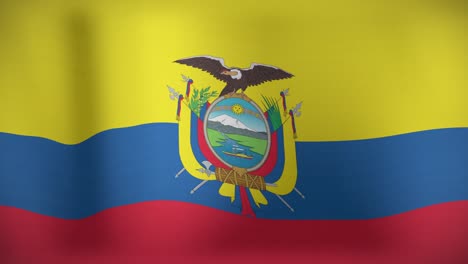 Animation-Der-Sich-Bewegenden-Flagge-Kolumbiens,-Die-Weht