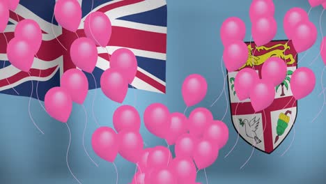 Animation-of-balloons-over-fiji-flag