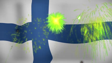Animation-of-confetti-over-flag-of-finland